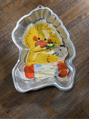 TWO cake pans - duck and train